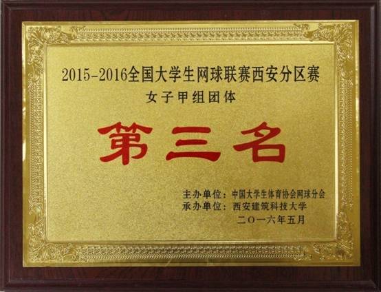2015-2016全国星速体育生网球联赛西安分区赛 女子甲组团体 第三名().jpg