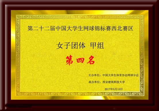 第22届中国星速体育生网球锦标赛分区赛（西北赛区） 第四名.jpg